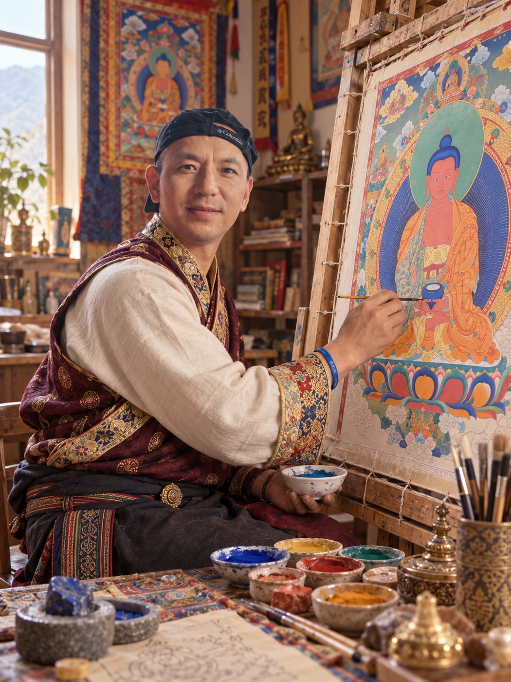 素喃画师 · Painter Sunan · 素喃 ཐང་གའི་རི་མོ་བ།